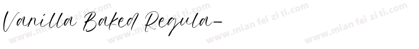 Vanilla Baked Regula字体转换